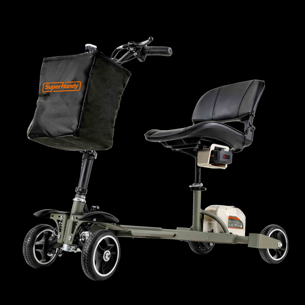 SuperHandy Passport Pro Mobility Scooter (Dark Green & Sand) GUT165