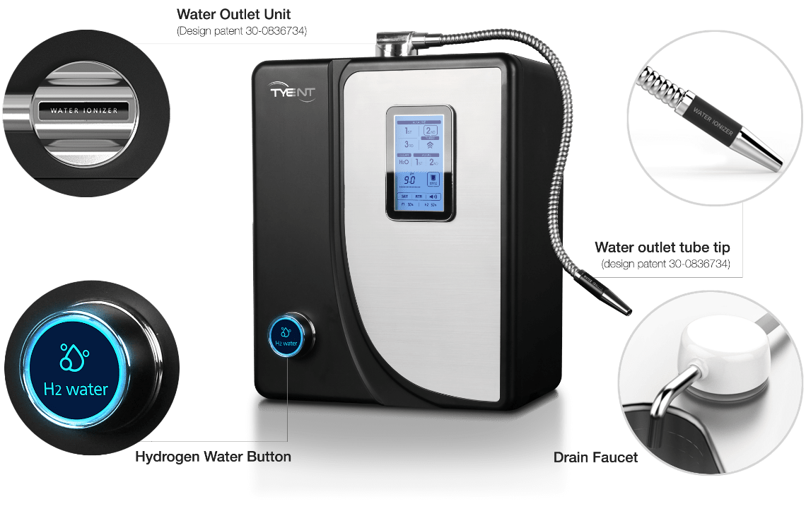 TYENT USA H2 HYBRID WATER IONIZER 00851613002642
